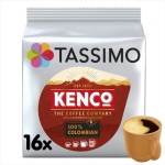 Colombian Coffee Pods Tassimo Kenco X16 (Pack of 5, Total 80 Drinks)